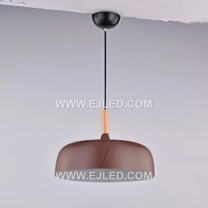 Modern Pendant Light Fixture With Wood Grey Hanging Lighting Framhouse Metal Pendant Lamp For Dining Room MK0127