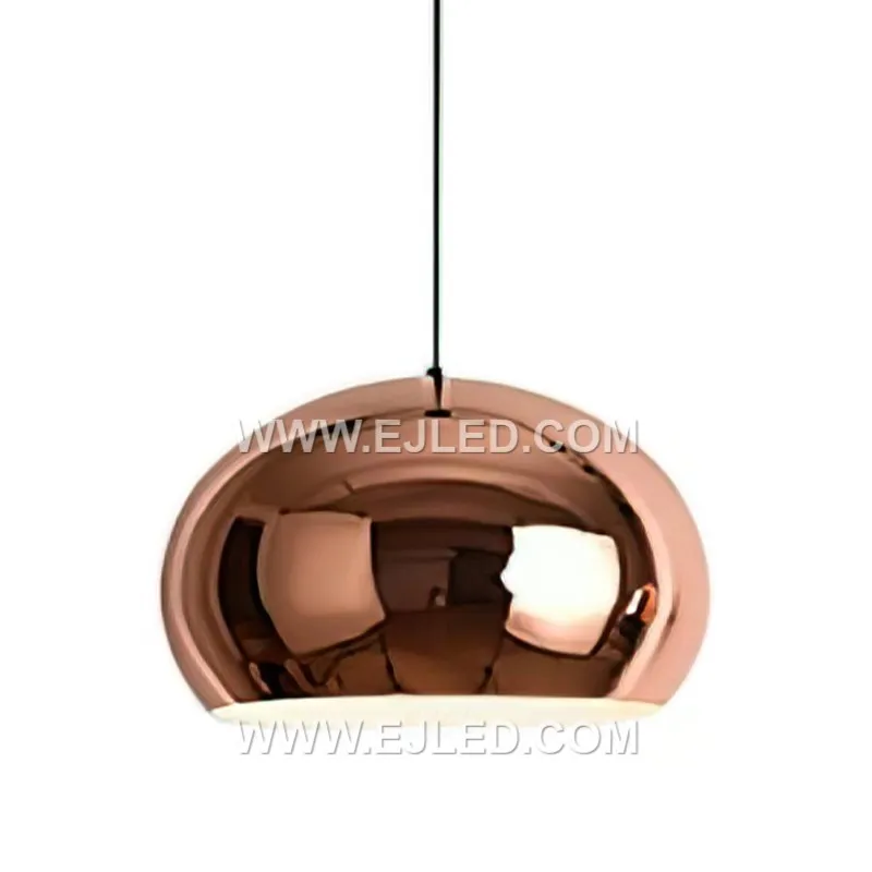 Modern Globe Pendant Light 1-Light Gradient Shade Metal Hanging Lamp Mid Century Hanging Light Fixture For Dining Room MK0139