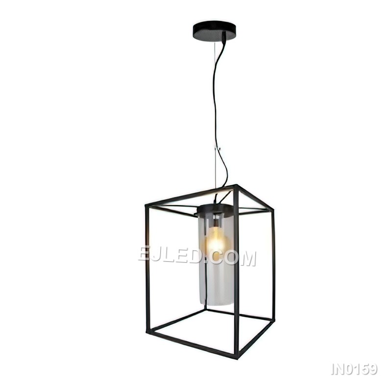 Glass and Brass Pendant Light Black Hanging Lights Fixture Modern Lights Decorative Glass Decor Lamp for Kitchen IN0159