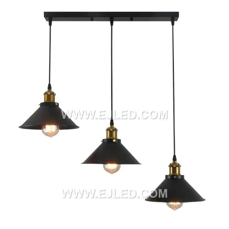 Industrial Edison Kitchen Pendant Light Antique Brass Hanging Lighting Fixture For Dining Room Restaurant Bar MK0154