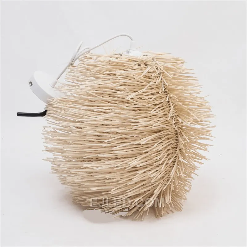 Zhongshan Wholesale Home Decor Natural Rattan Woven Bird Neest lampen shade rattan wicker bamboo pendant light RT0029